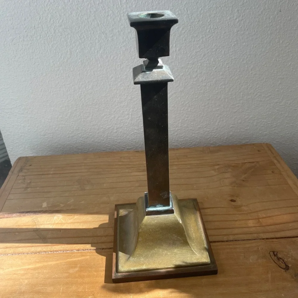 Pair Of Antique Tall Candlesticks Arts Crafts 1 is‎ B&H Bradley Hubbard